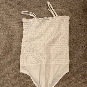 Ribbed Sleeveless Bodysuit